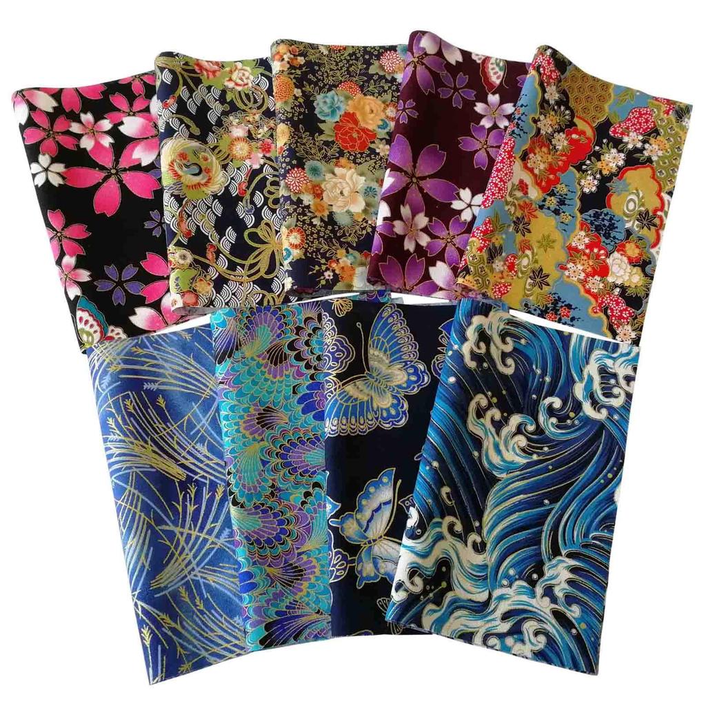 DONLAONE Kimono Scrap Japanese 25 x 20 35 Pieces Set, Pattern, cm,