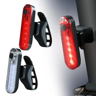 Bike Rear Tail Light USB Rechargeable Red LED Bright Taillights Fit On Any Bicycle/Helmet Easy To Install For Cycling Safety