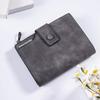 High Quality Women Wallet Revival Short Nubuck Leather Wallets for Female Three Fold Fashion Zipper Hasp Coin Purse Holders