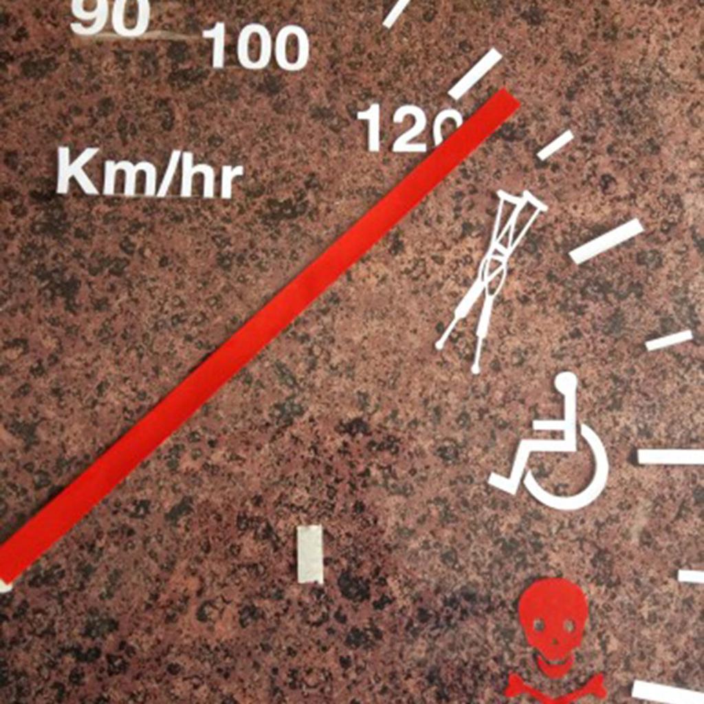Speedometer Speeding Safe Warning Funny Cluster Car Decal Vinyl Sticker Bumper