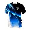 Plus Size Men Tie Dye 3D Print T-shirts Fashion Tees Beachwear Stretch Polyester Sports Short Sleeve Tops