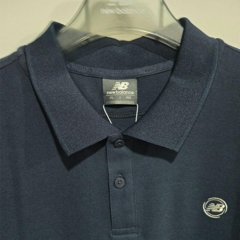New Balance M Cool Feeling Pique Polo Tee nbnff2M521 Navy