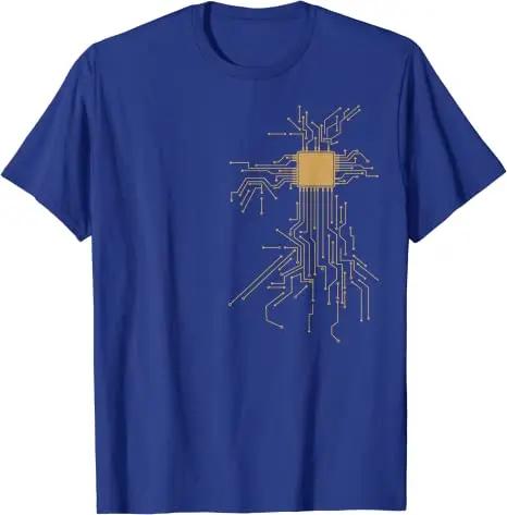 Electrical Electronic Engineer Circuit Graphic Tee Top Anatomical Heart CPU Processor Computer Programmer PCB Board  TShirt
