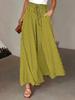 2024 Polka Dot Wide-Leg Culottes with Elastic Waist for Women - Spring/Summer Collection