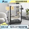 Large Splash-Proof Bird Cage for Parrots Budgies Cockatiels Lovebirds with Wing Protection for Home or Villa Use