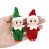 Poseable Christmas Baby Elf Dolls Ornament Plush Toys Kids Gift 2024 Christmas Party Decoration for Home 2025 New Year Supplies