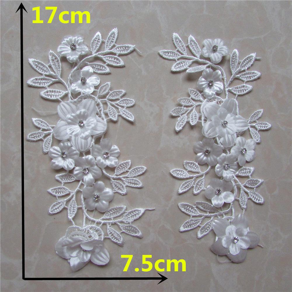 Bead Embroidery Hollow Lace Pair Flower Decoration Collar Diy Sewing Lace Collar Clothing Accessories