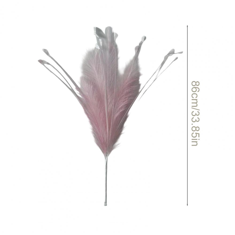 6 Pcs Peacock Grass Artificial Plants Pampas Grass Reed Flower Arrangement Home Bedroom Wedding Decorations Fake Flowers