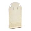 Earring Measurement Display Stand Stable Non-Slip Smooth Edge Pre-Drilled Holes Easy Assembly Wooden Ear Stud Stand Earring Organizer Frame