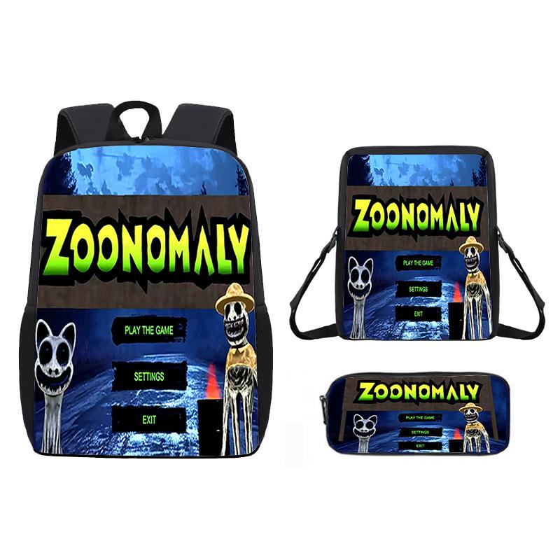 Verformte Zoo-Schüler-Schultasche Zoonomaly Spiel-Merchandise Kinderrucksack Umhängetasche Niedlich Lustig