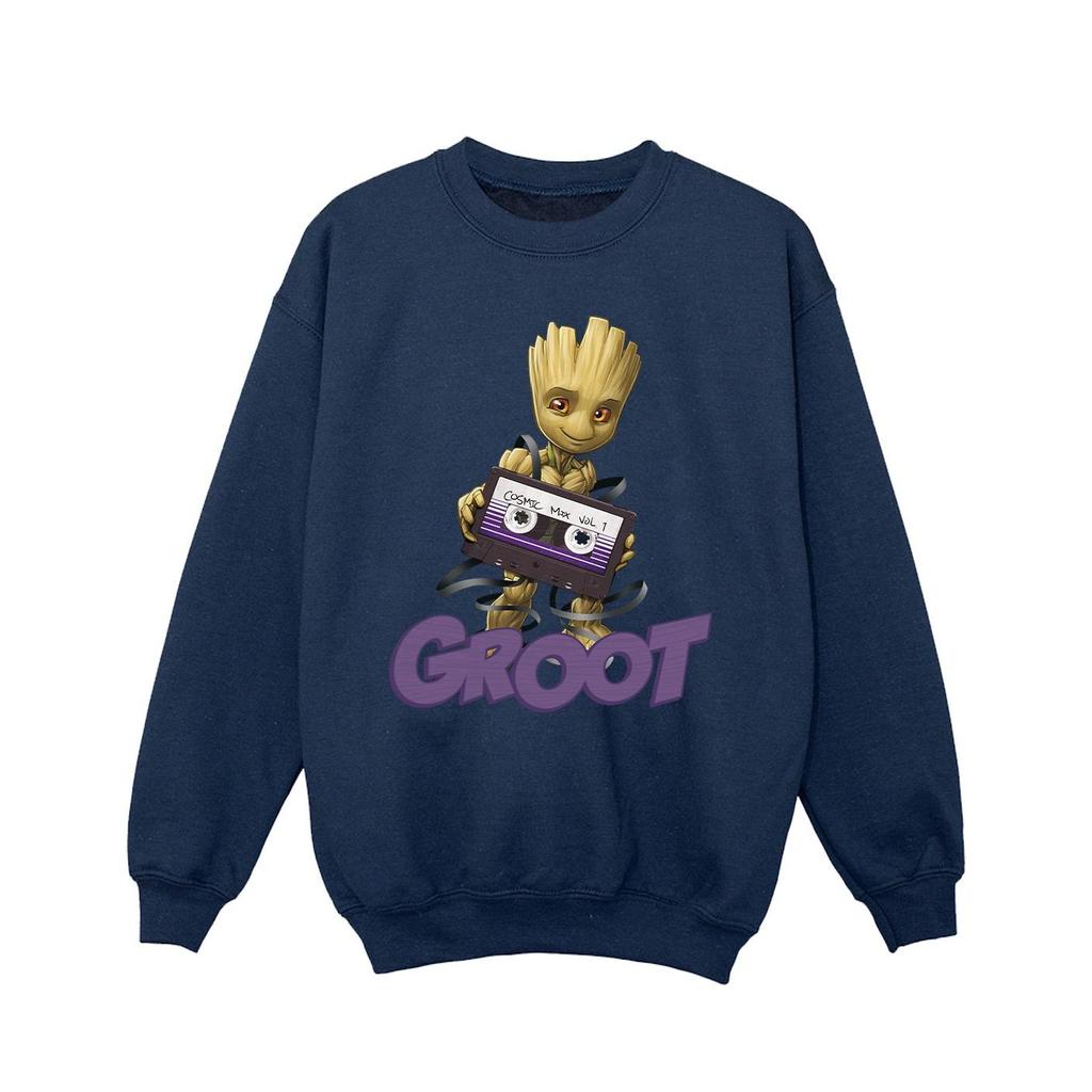 Guardians Of The Galaxy Girls Groot Casette Sweatshirt