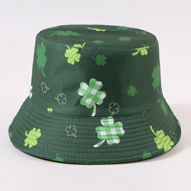 Style Hat Green Double Sided Wearable Womens Sunshade Hatscaps Fisherman