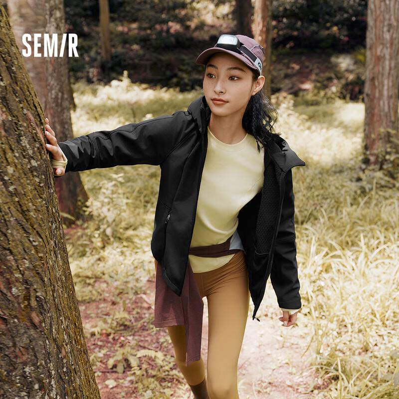 

Женская зимняя куртка Semir с капюшоном из флиса софтшелл с 3 степенями защиты XS