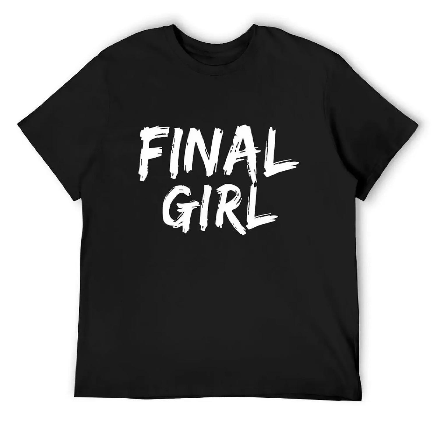 Final Girl T-Shirt oversized graphic tee Aesthetic clothing tops luxury clothes men S