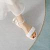 2025 Summer Women's Non-Slip Bow Flat Sandals for Outdoor & Maternity Wear