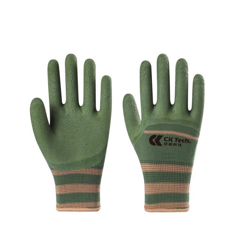 

Перчатки с резиновым покрытием на ладони, прочные, защита от шипов, дышащие, водонепроницаемые, для кактусов, роз, ежевики зелёный