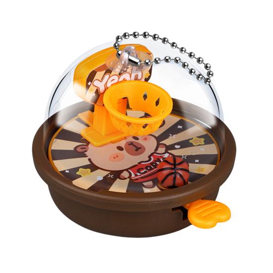 Mini Finger Basketball Shoot Game Handheld Desktop Basketball Hoop Game Machine Push Basketball Launching Toy Toddlers Party Favors