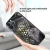 Etui Case Dla Apple iPhone 14 11 13 7 12 Pro 7 XR XS Max 8 Plus 6 14Pro 13Mini Czarne Miękkie Etui na Telefon Wzór Skóry Węża Zwierzęcy