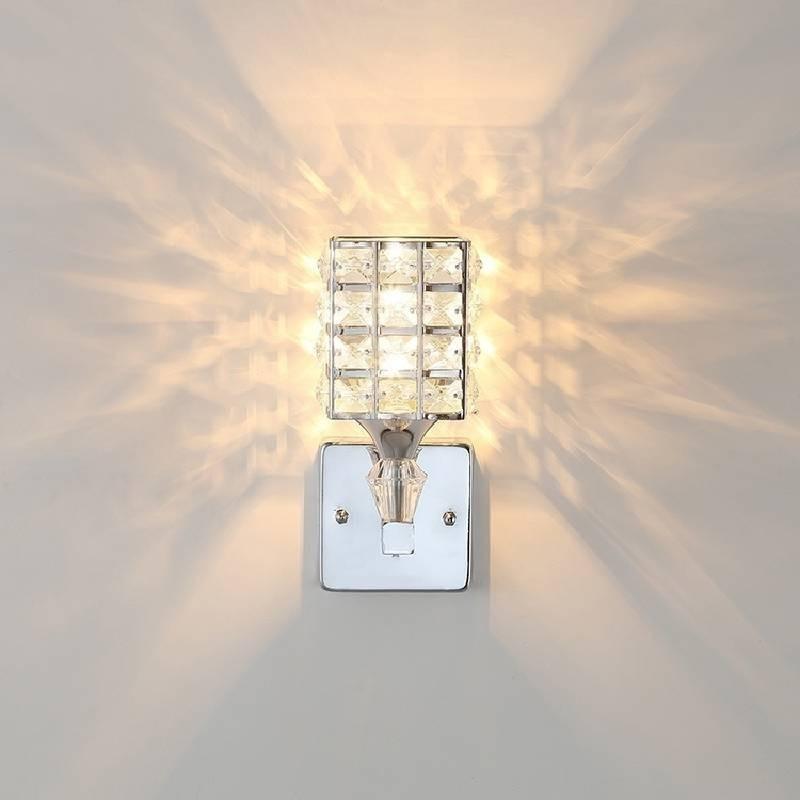 Modern Minimalist Crystal Wall Lamp For Living Room Bedroom Decor Led Wall Light