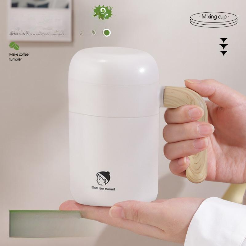 

1PC Automatic Mixing Cup Charging Wireless Water Cup Portable Electric Magnetic Rotating Shaking Coffee Cup Household Goods 200-400ml