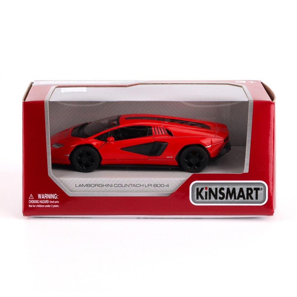 Kinsmart Lamborghini Countach LPI 800-4 Металлическая модель автомобиля, Красный