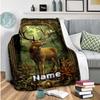 240Gm2 Deer Customize Your Name Outdoor Blanket Suitable For All Seasons Comfortable And Warm Soft Blanket Suitable For Travel Gifts For Relatives And