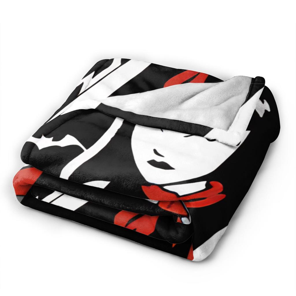 E-Emily the Strange Blanket Cover Fleece Throw Blanket Bedding Couch Portable Soft Warm Bedspreads,