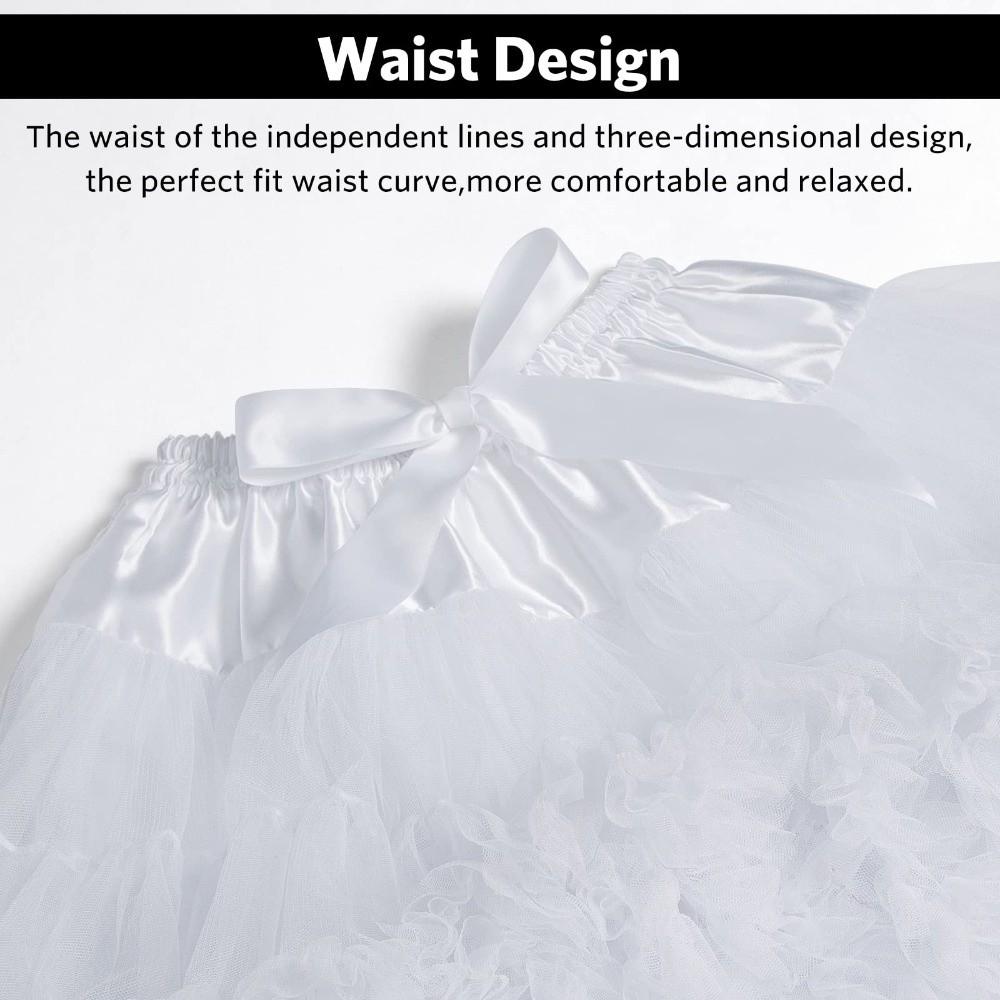 Lolita White Crinoline Skirt Fluffy Girls Petticoat Crinoline  Dress Accessories
