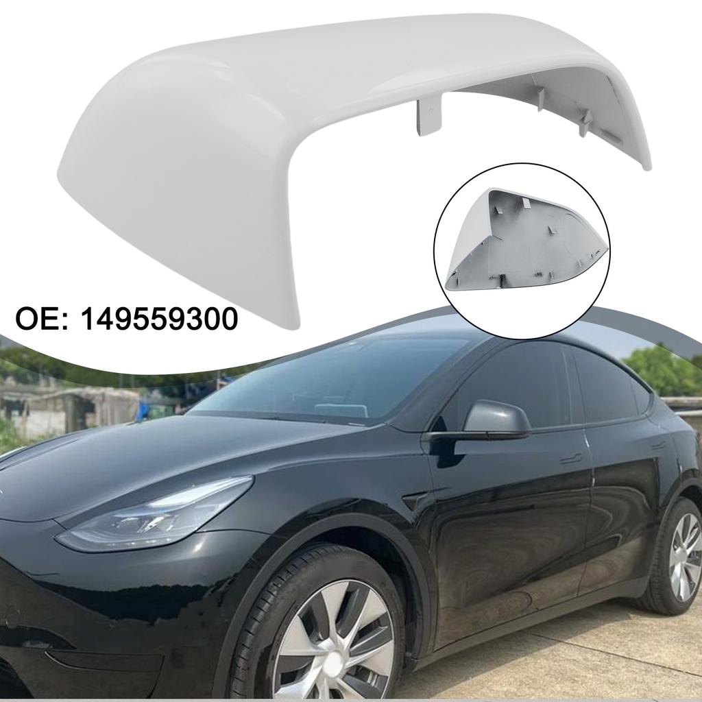 High Grade High Quality Practical To Use For Tesla Model Y White Mirror Cover Right Side 21-23 Correct Connector