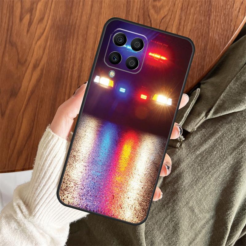 Police Cars Light At Night Case For Samsung Galaxy M14 M34 M54 M12 M32 M52 M15 M11 M13 M06 M16 M36 M56 M31 M53 M35 M55
