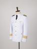 Heren Witte Piloot Kapitein Uniform Set met Epauletten - Inclusief Beveiliging en Stewardess Uniform