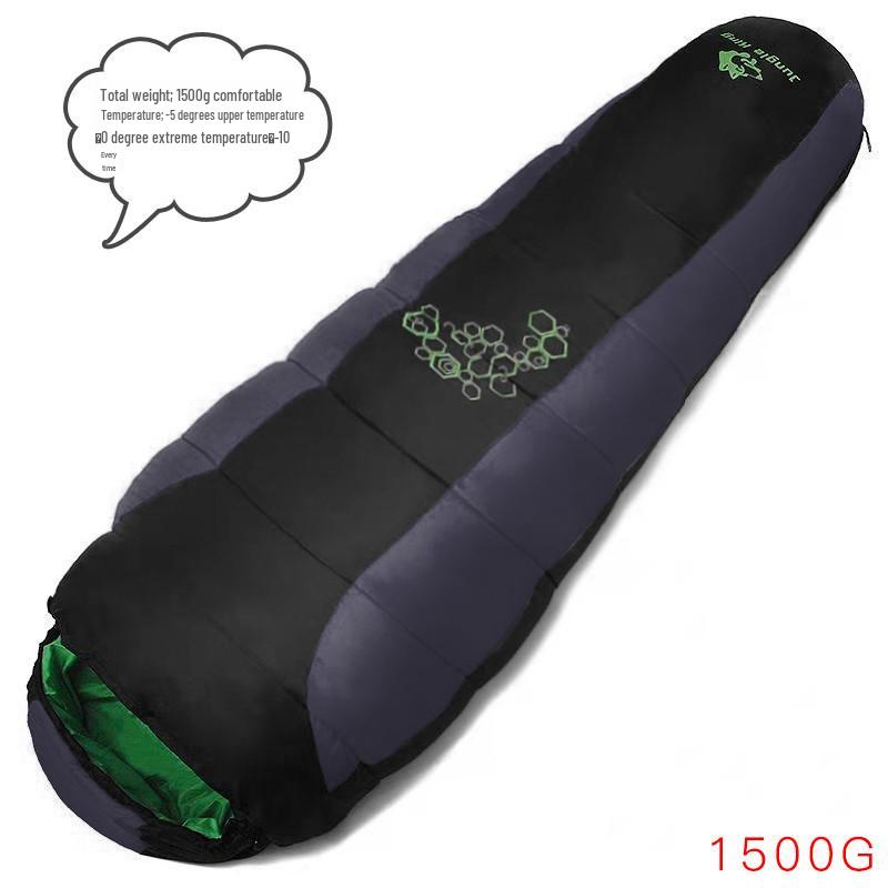

JUNGLE KING Winter Camping Mummy Sleeping Bag, 1500g, for Outdoor Mountaineering