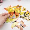 3D Double Layer Butterfly Wall Stickers 72 PCS PVC Decals for Enhancing Wall Decor in Living Rooms and Bedrooms