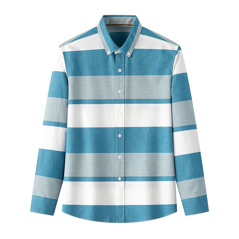 New in shirt hight quality 100%cotton long sleeve shirts for man slim fit casual plain shirt soft plaid trends designer clothes