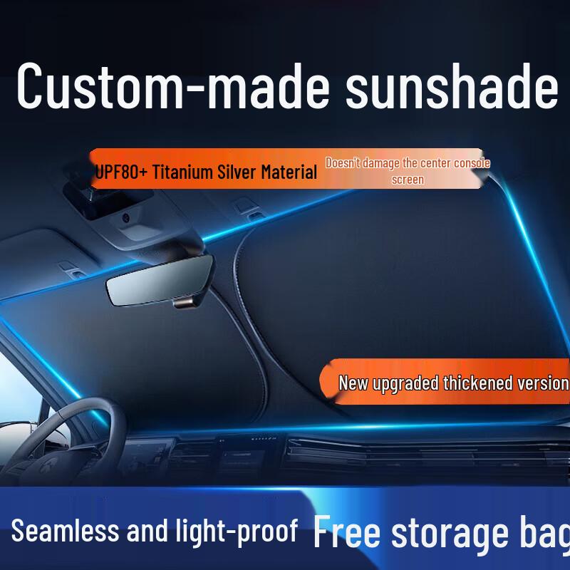 Car Sunshade Umbrella: Front Window Heat Insulation & Light Blocking Cover