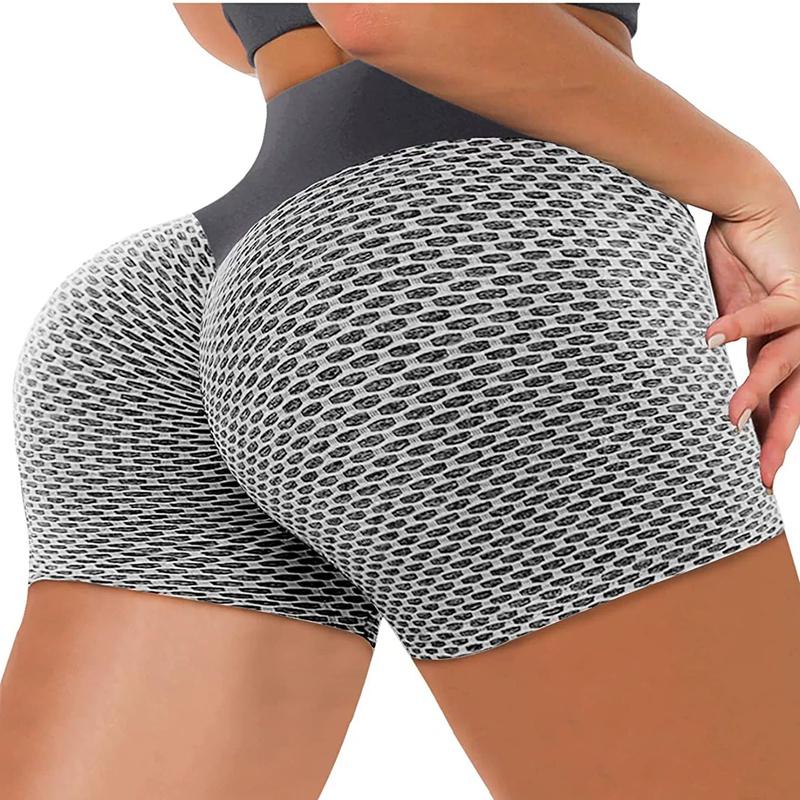 Women Hip Lift Yoga Shorts Fitness Elastic Shorts