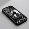 Super Cool Toji Fushiguro Anime Man Phone Case For iPhone 16 15 14 13 12 11 Plus Pro Max Luxury Lambskin Silicone Cover Black