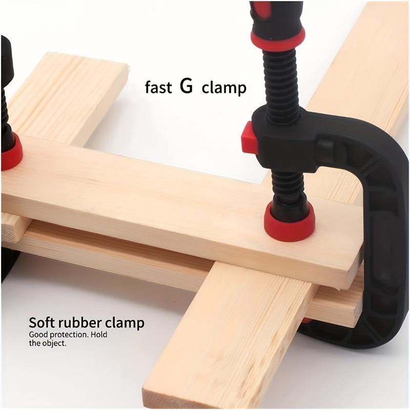 1Pc 7 Inch Spring Clamps for Woodworking Wood with Powerful Clamping Force Reinforced Plastic Nylon Clamps Jaw Opening Clamps