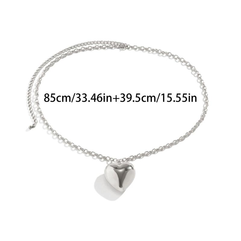 Big Small Heart Pendant Waist Chain Body Chains Waist Belt Chain Summer Beach Waist Body Chain Jewelry for Women Girl