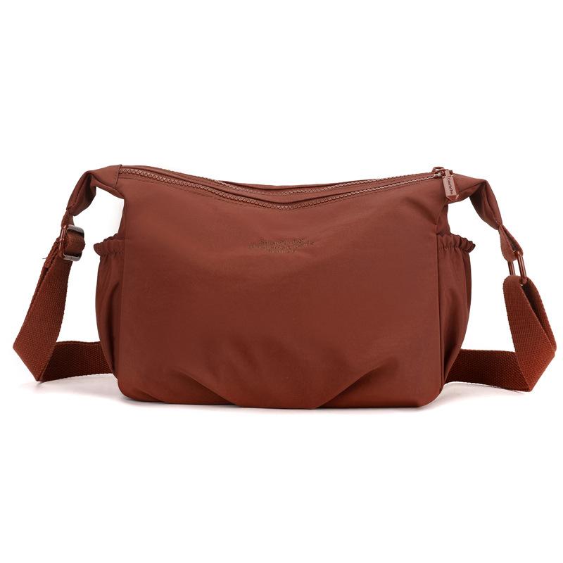 

Новая женская маленькая квадратная сумка однотонная сумка-мессенджер женская повседневная нейлоновая сумка с защитой от брызг