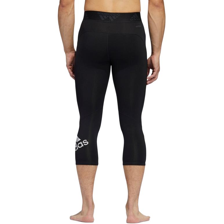 Adidas Aeroready Letter Fitness Training Tight Sweat-Wicking Seven-Quarter Pants Men Shorts Black GC8251