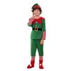 Christmas Elf Costume Set with Hat Accessories Boys Girls Elf Outfit Xmas Holiday Fancy Costume Party Cosplay Santa's Helper Suit