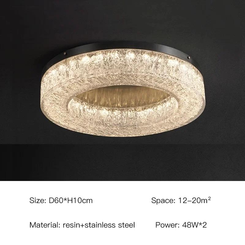 Nordic luxury ceiling light modern crystal LED pendant light hotel dining room living room home decoration lighting fixtures
