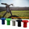 1 Pair Plastic Bar End Caps Anti-Vibration Bright Color Solid Wear-Resistant Bar End Plugs for Mountain Bikes