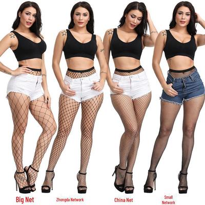 Avrupa ve Amerikan Balık Fileli Kaymaz Seksi Jartiyer Çorapları