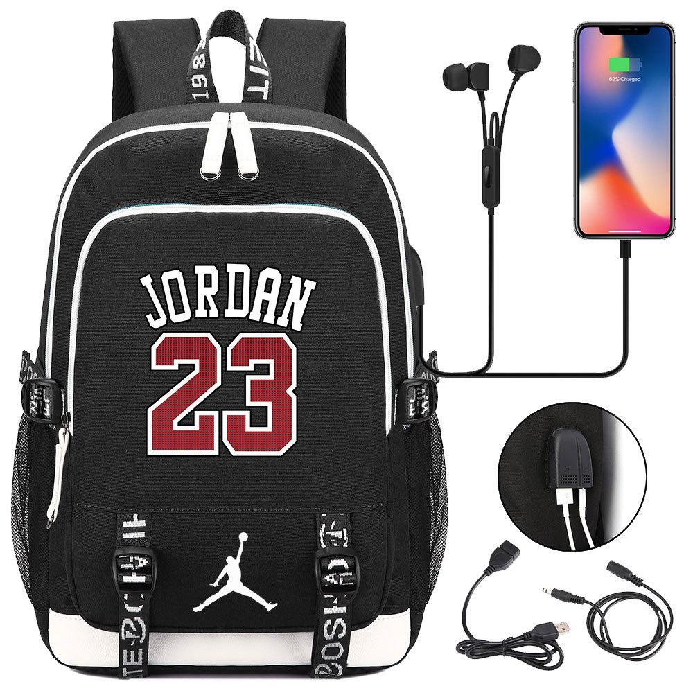 Fashion Popular Trapeze Bull Head Print Teen Student Usb Schoolbag Men S And Women S Casual Backpack Backpack
