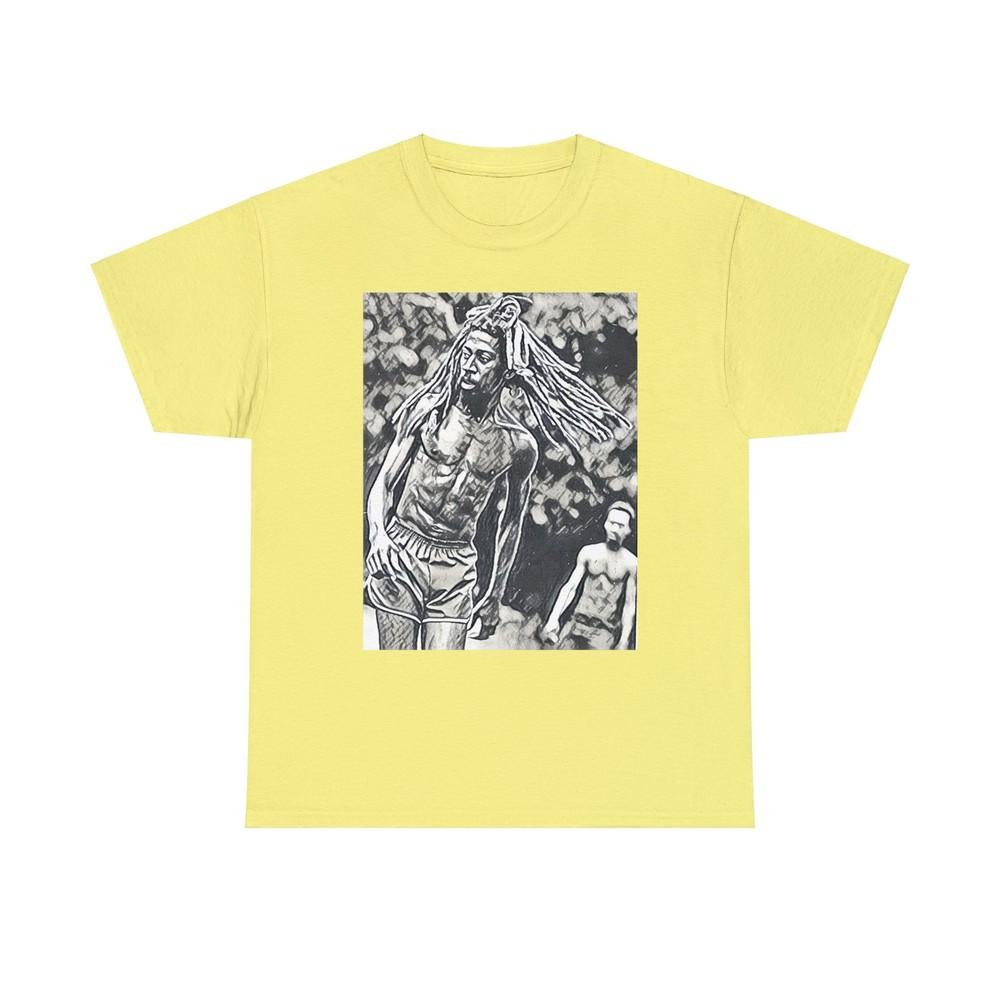 

Bunny Wailer Graphic Print Short Sleeve Crew Neck Unisex Heavy Cotton Tee Shirt L