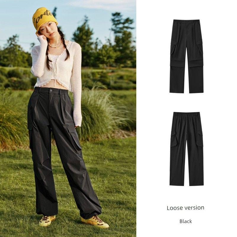 

Casual Pants for Women Slim Fit Moisture Absorption Quick-Drying Loose Pants Denim Casual 2024 Autumn New Arrival Stretch Cargo Pants Trendy Cool