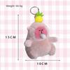 Pink Capybara Plush Pendant Persimmon Capybara Plushie Doll Capybara Plush Keyring  Christmas Gift