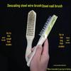 6-Row Super Hard Steel Wire Fish Scale Removal Brush